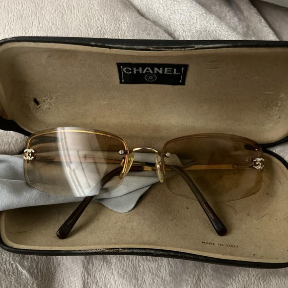 CHANEL Accessories - Chanel Women's Yellow and Gold Sunglasses